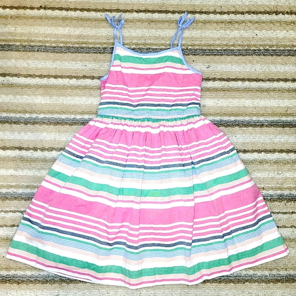 Polo Ralph Lauren Other - 🐱 5/$28 POLO RALPH LAUREN Striped Pockets Lined Party Easter Dress Girls 6X